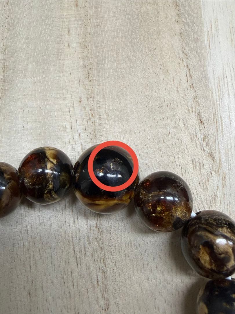 やまだ‼️虎琥珀14ミリブレス1本7㎜ブレス2本