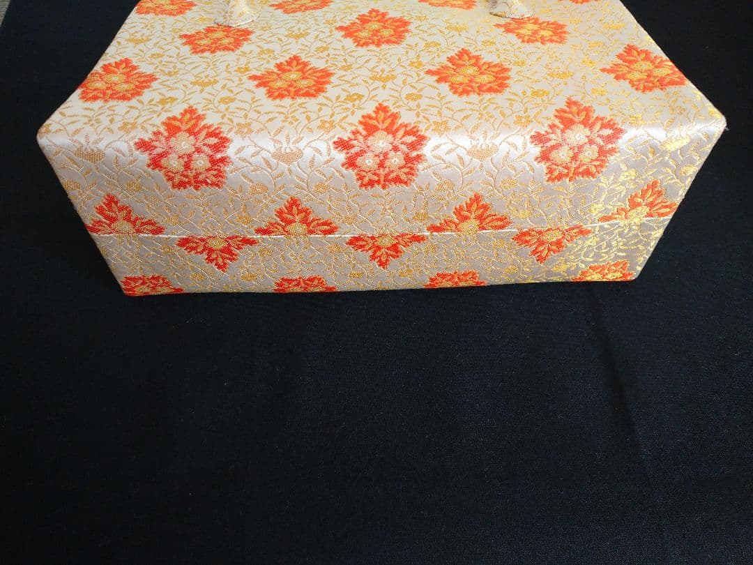 【美品】龍村美術織物 五葉華文 利休バック 和装用バック