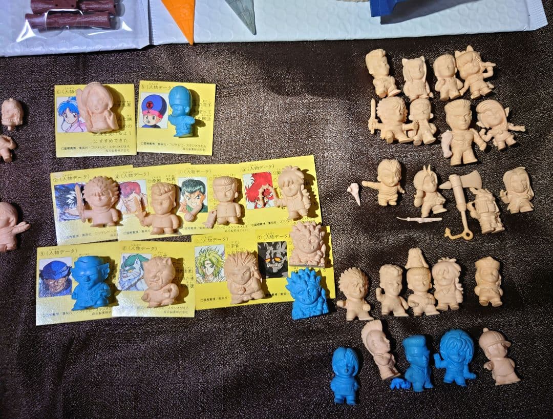 幽遊白書 森永 チョコスナック 人形 ジオラマ 3段別種 ほか大量セット