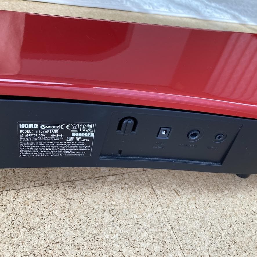 KORG microPIANO マイクロピアノ レッド 赤 電子ピアノ コルグ