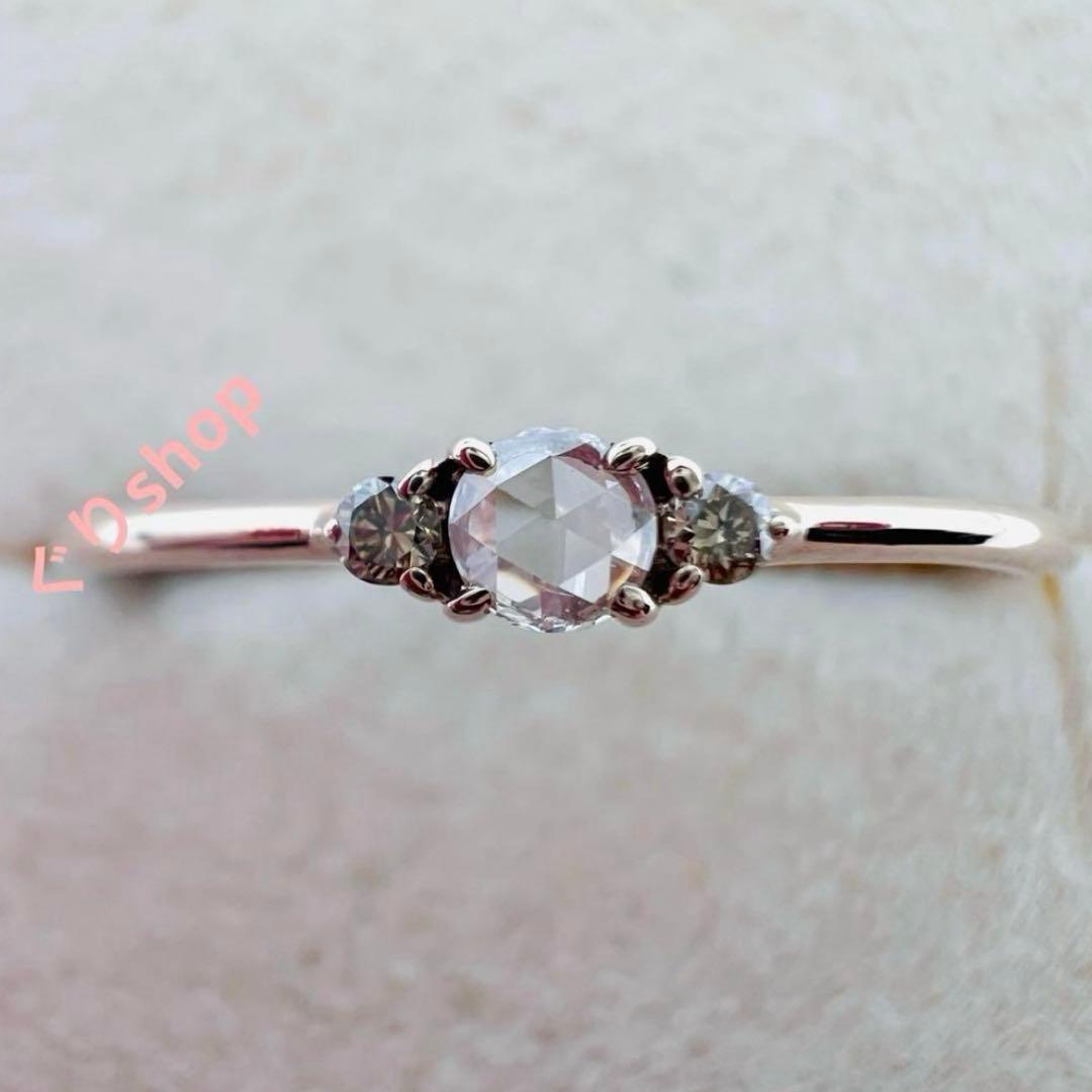 ete k10 MPG ミストピンク ダイヤモンド リング　13号