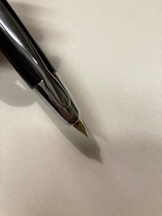 1975年製 18金 白金 全蝕刻 スターリングシルバー パイロット 万年筆 F