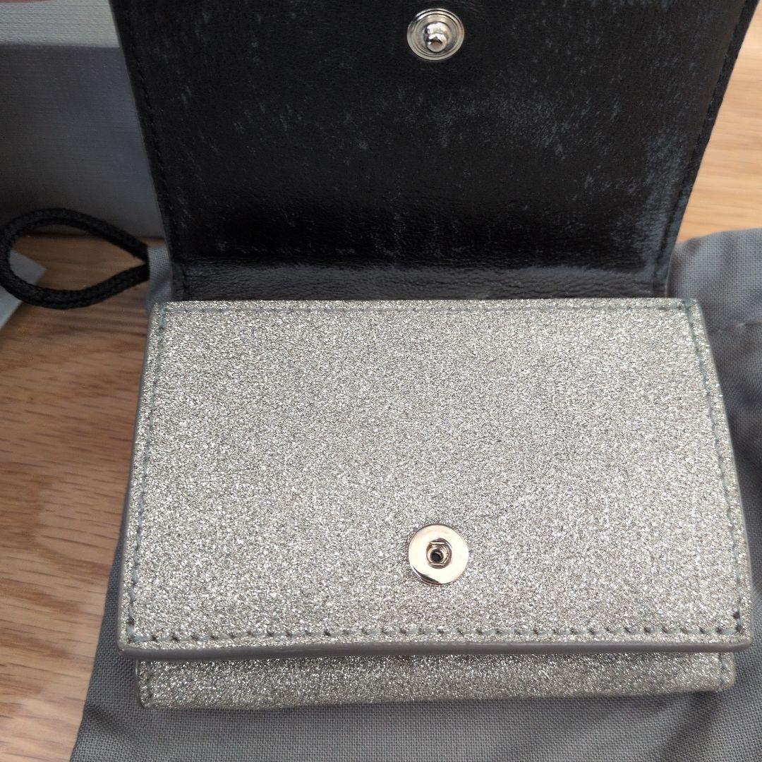 BALENCIAGA 三つ折り財布 シルバーグリッター 希少品