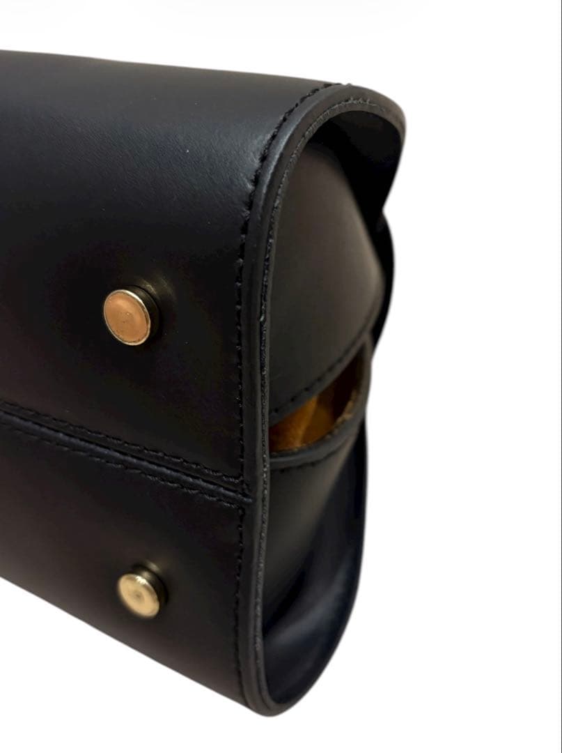 希少　AULENTTI オウレンティ バンブーハンドル レザー 2way 黒