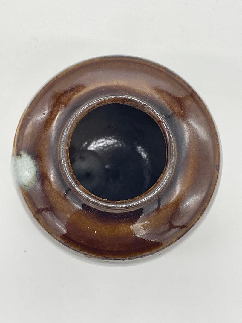 美品】高取焼 清水茂生 造 茶入 肩衝 煎茶道具 茶道具 共箱 専用