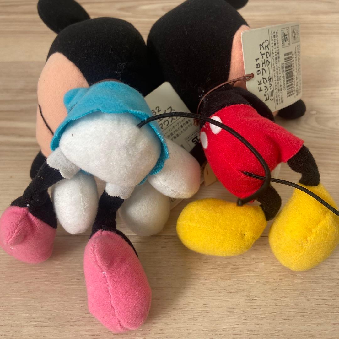 ディズニー　ミッキー ミニー　ぬいぐるみ　サンアンドスター　希少　レア　当時物