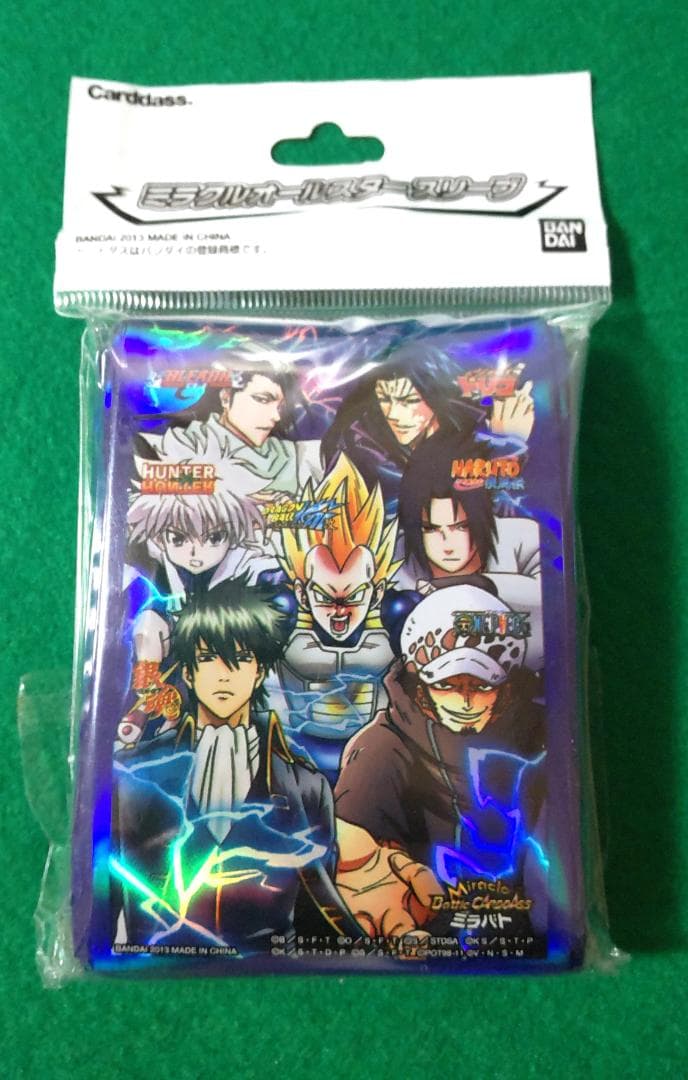 ミラクルバトルカードダス スリーブ ワンピース ドラゴンボール 銀魂 ナルト