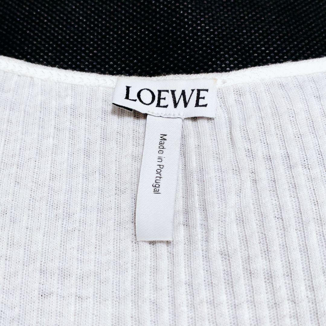 【希少 現行モデル リネン】ロエベ LOEWE タンクトップ モノグラム 白 S