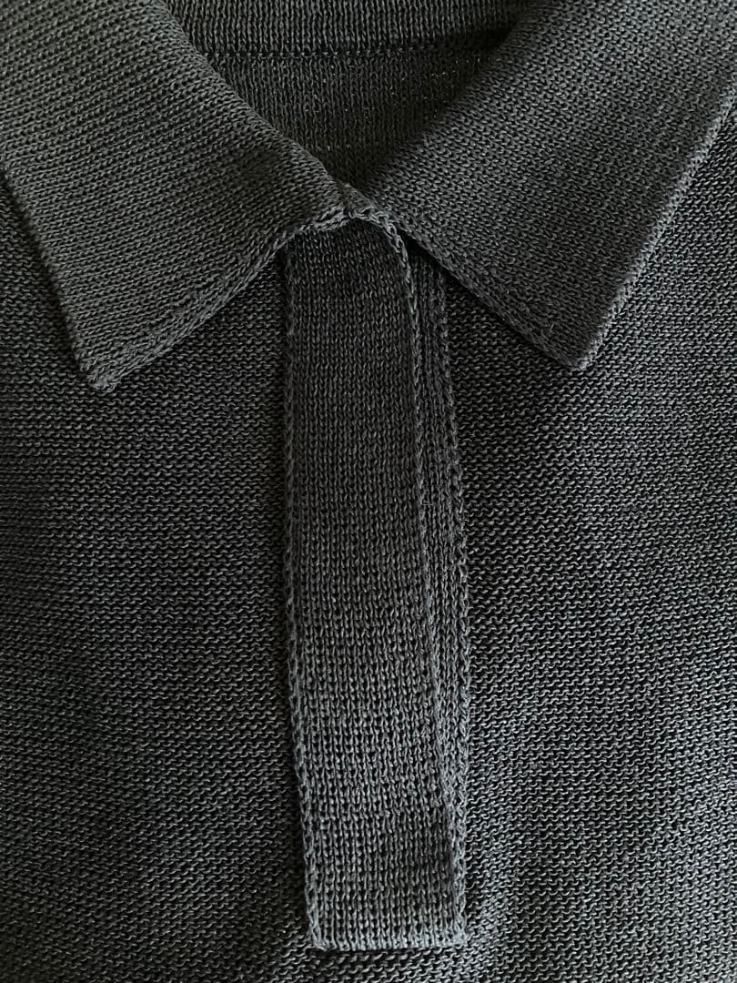 新品 WRAY レイ エシカルニットポロ ネイビー フリーサイズ