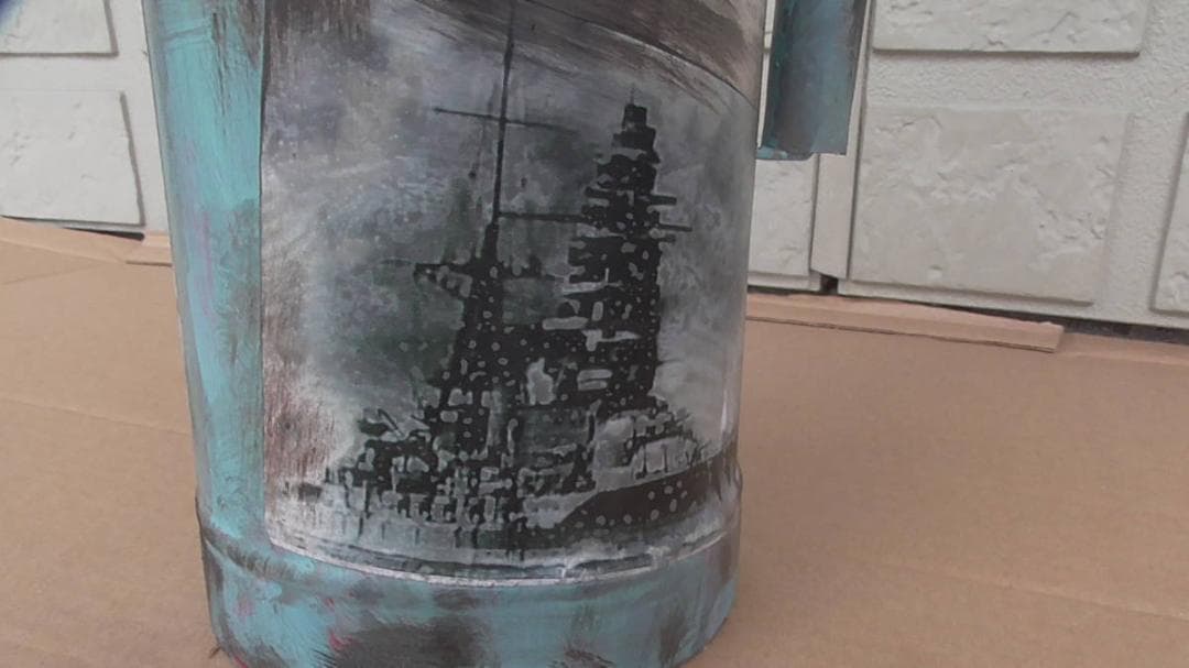 大日本帝国 戦艦大和 東条英機 コインバンク 本物の消火器 花瓶にも