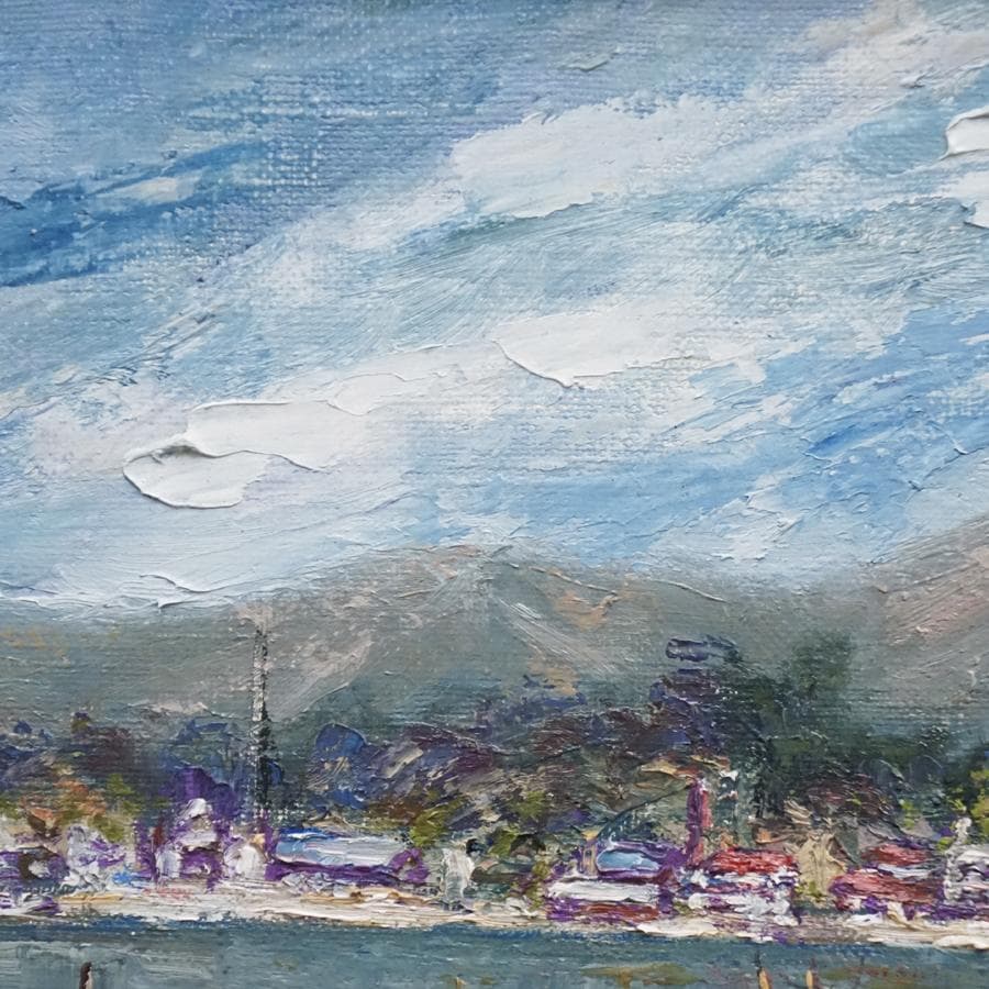 作者不詳 TARO IMAI 4号 風景画 油彩 油絵 絵画 肉筆 額装 美術品