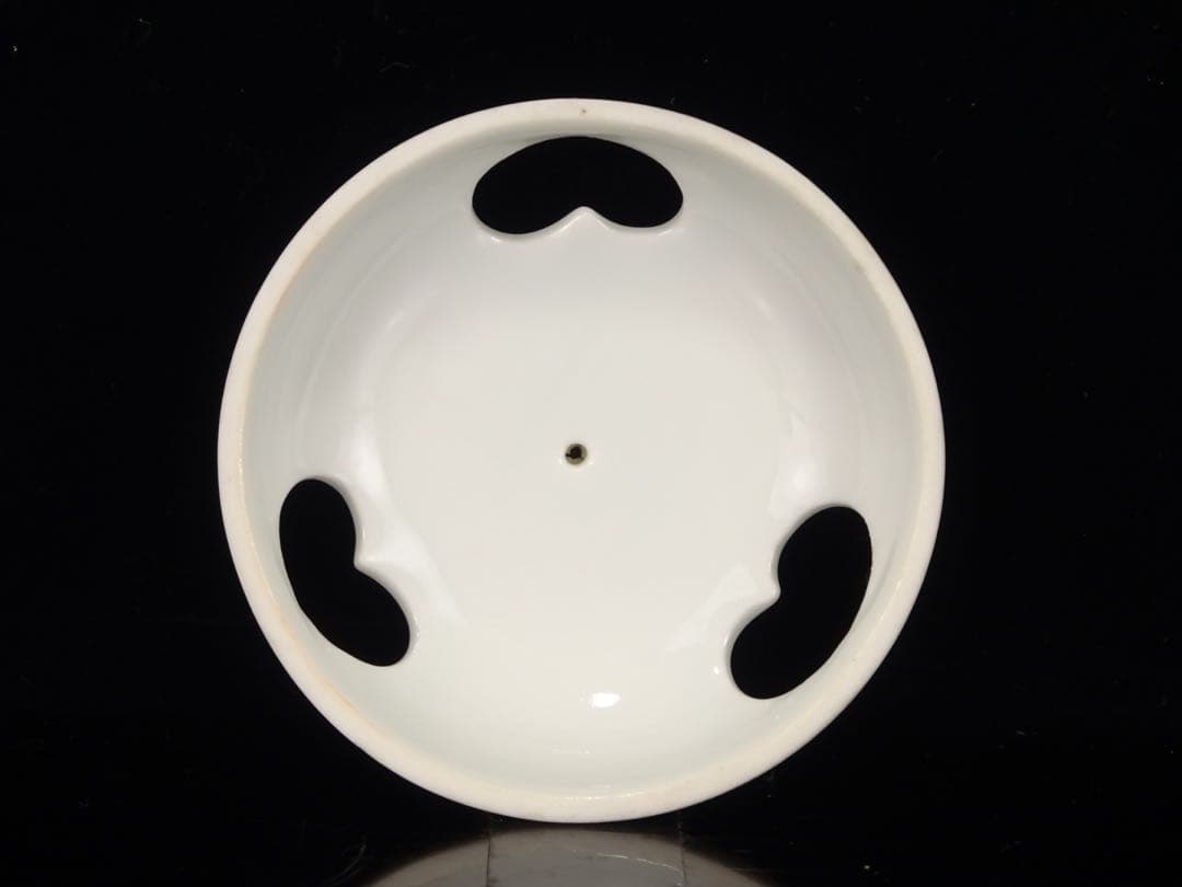 十二代 酒井田柿右衛門 岩菊文 香炉 花形摘み 色絵 有田焼 香道具 渦福