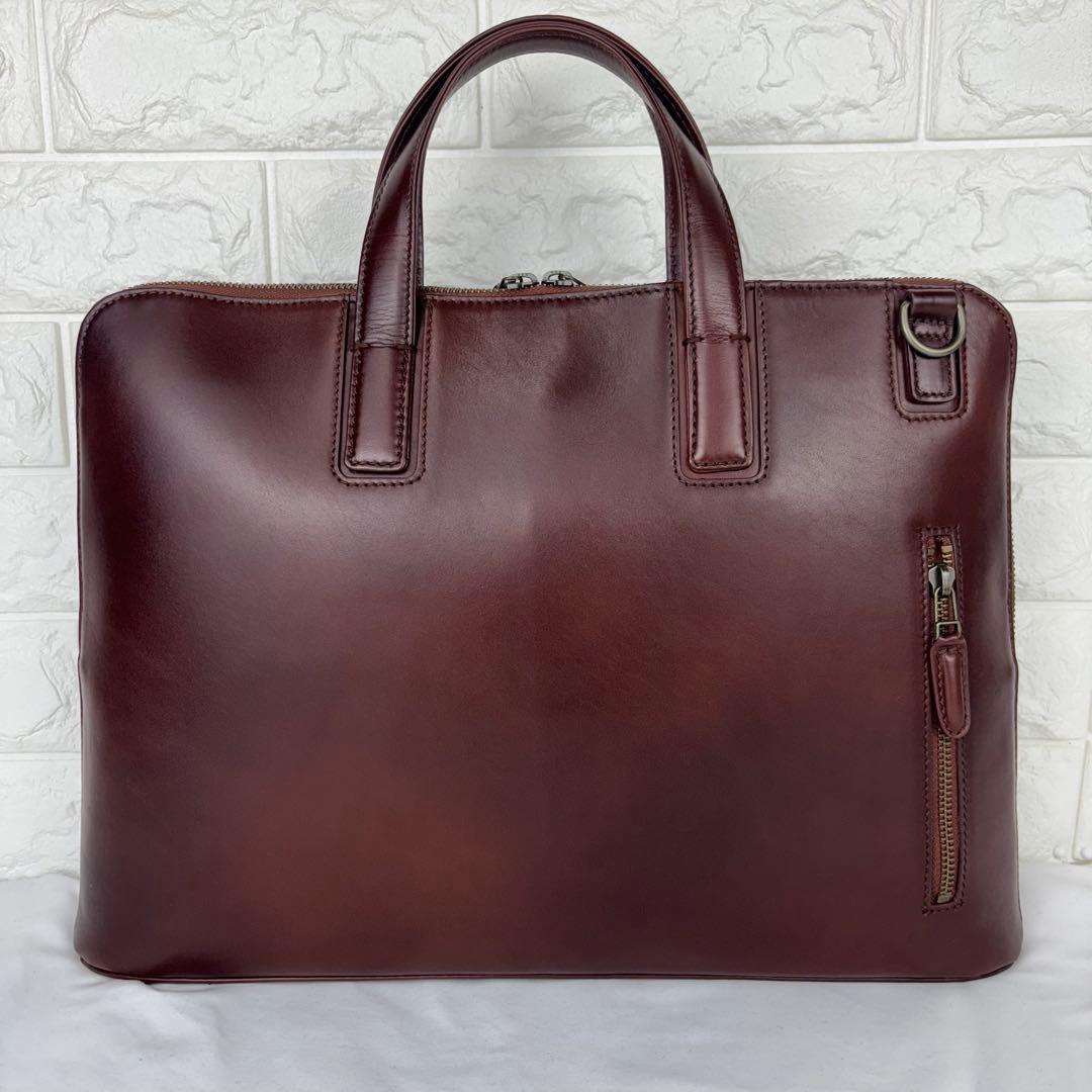 ✨極美品✨ マザーハウス アンティークスリムビジネスバッグ