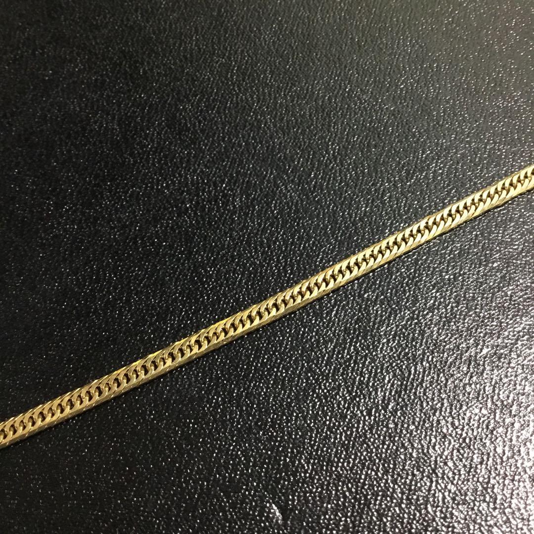 K18 金　造幣局検定　6面カットダブル喜平ブレスレット　5,1g