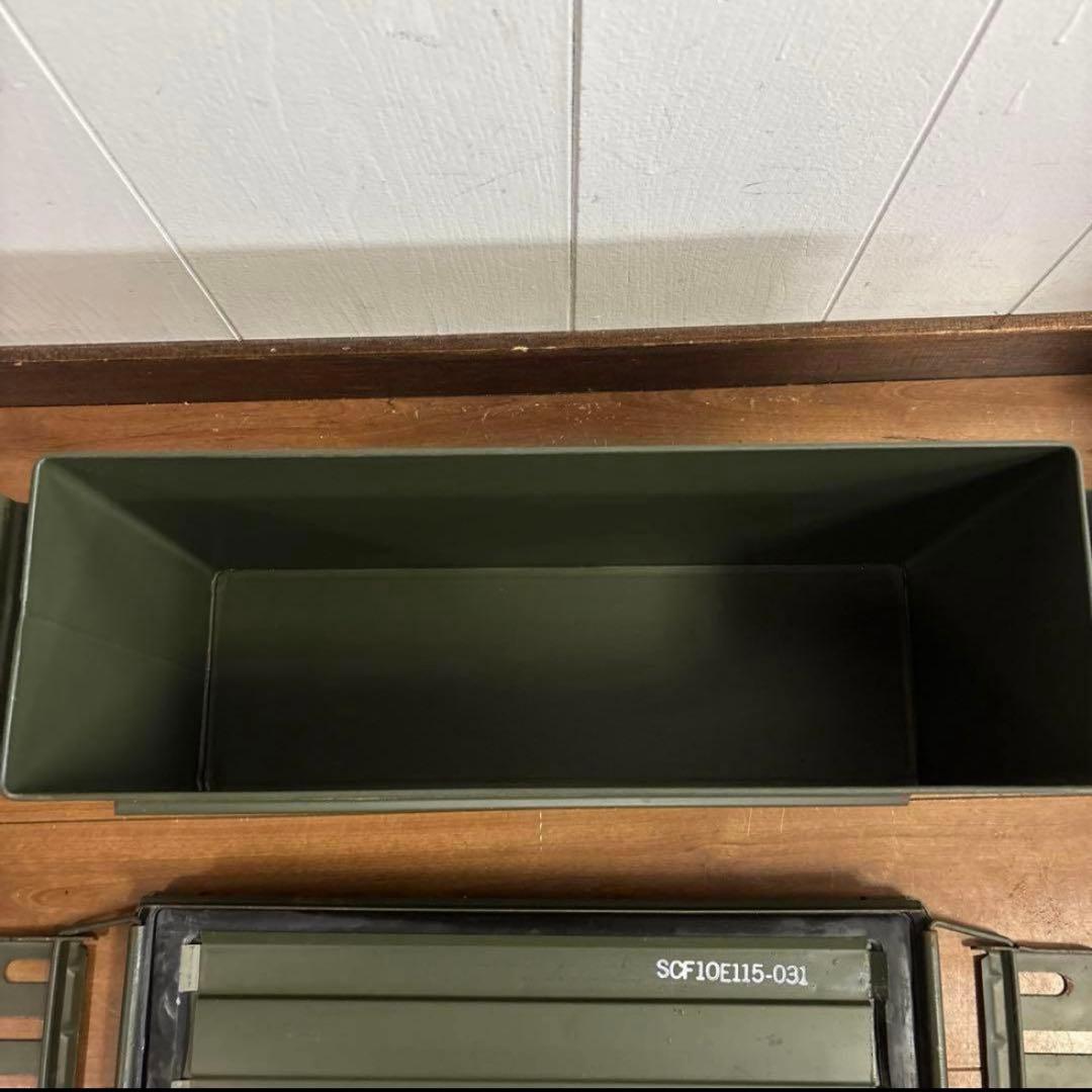 米軍　実物　AMMO BOX 40mm 32CARTRIDGES 弾薬箱