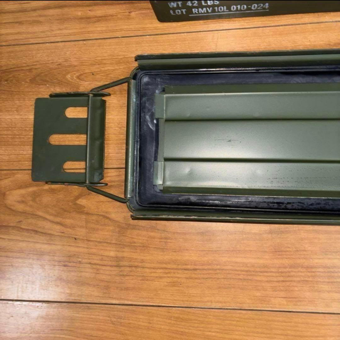 米軍　実物　AMMO BOX 40mm 32CARTRIDGES 弾薬箱