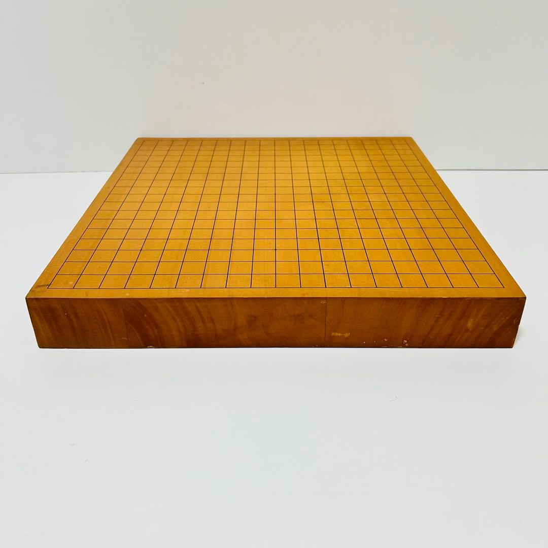 【極上品】卓上碁盤 高級天然木 ハギ板 天地柾 約2寸 3枚継