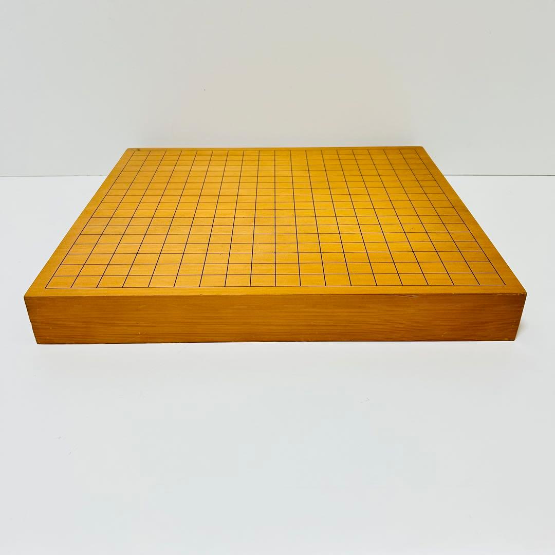 【極上品】卓上碁盤 高級天然木 ハギ板 天地柾 約2寸 3枚継