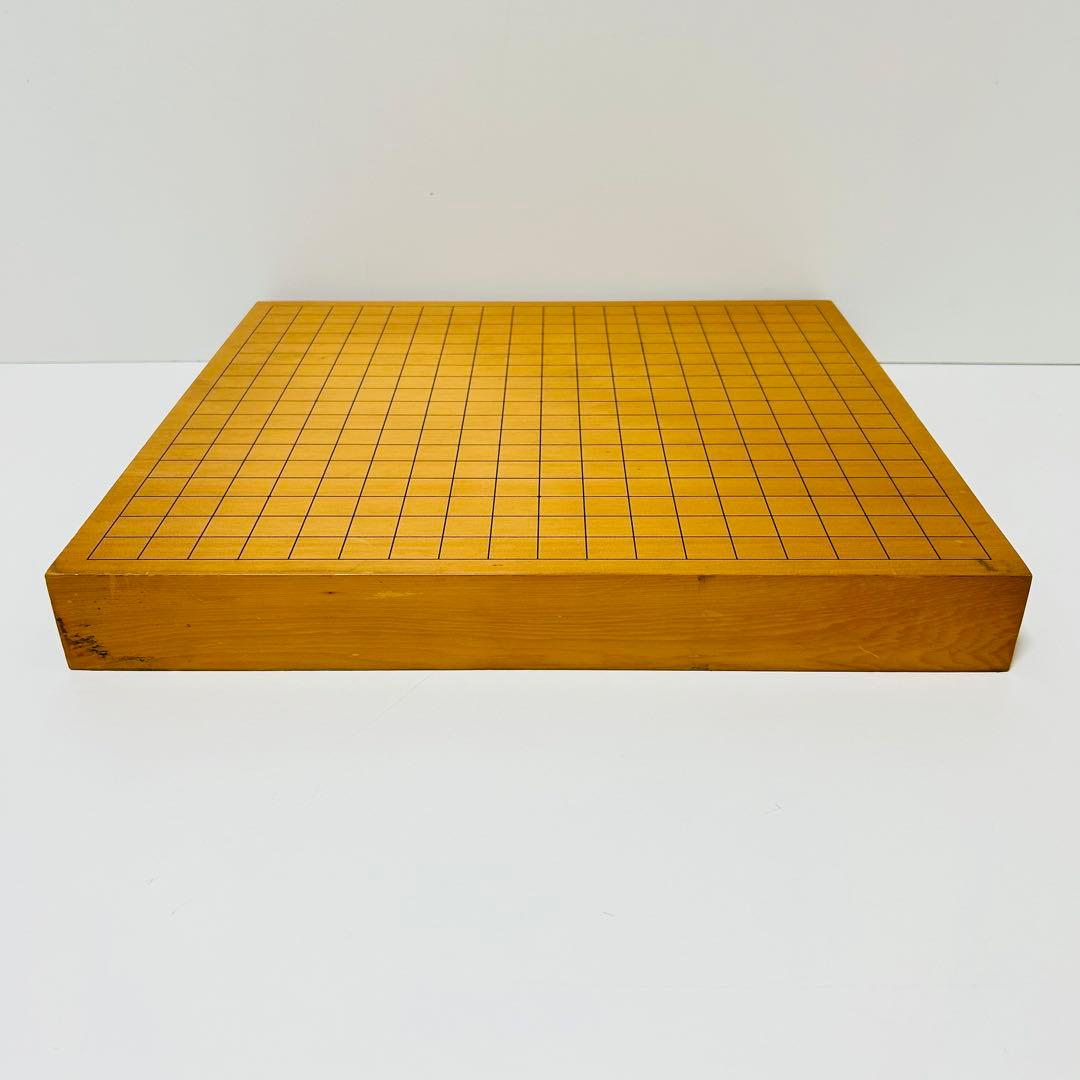 【極上品】卓上碁盤 高級天然木 ハギ板 天地柾 約2寸 3枚継