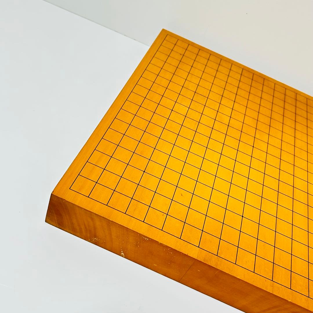 【極上品】卓上碁盤 高級天然木 ハギ板 天地柾 約2寸 3枚継