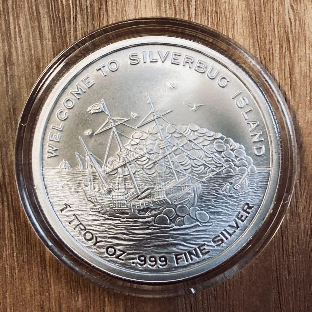 1オンス　銀貨　【END OF WORLD】シルバーバグアイランド