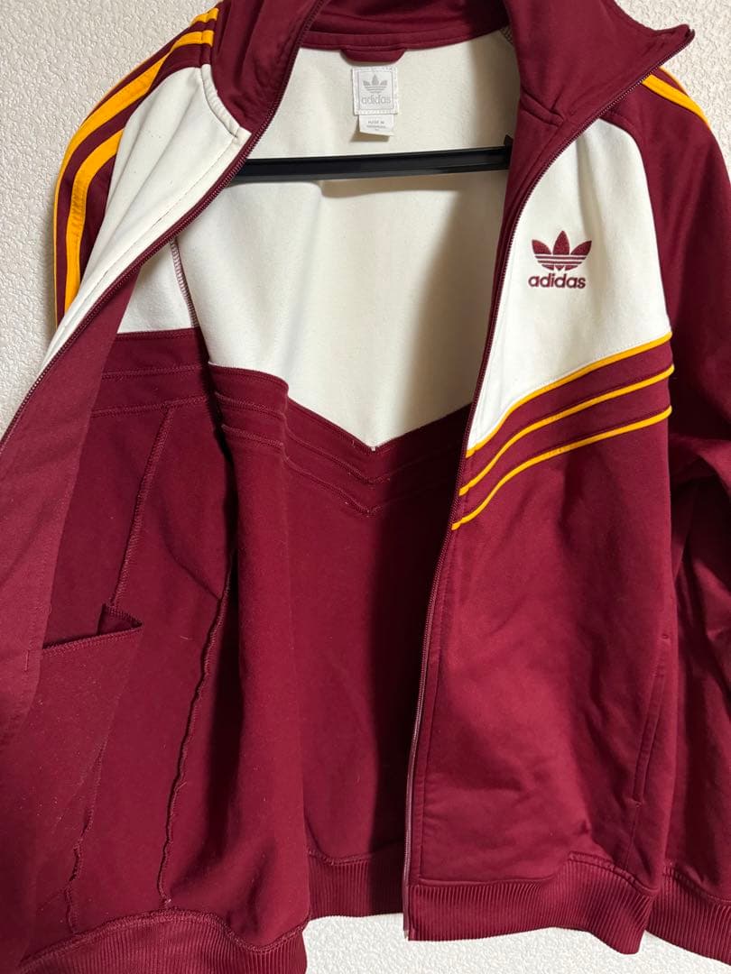 vintage adidas track jacket Mトレフォイル 希少