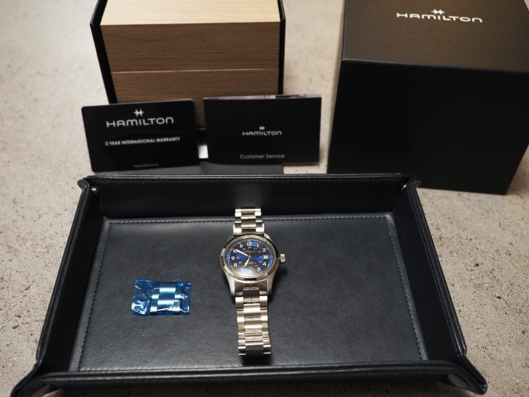 そまみち ハミルトン　カーキ フィールド Auto 38 mm