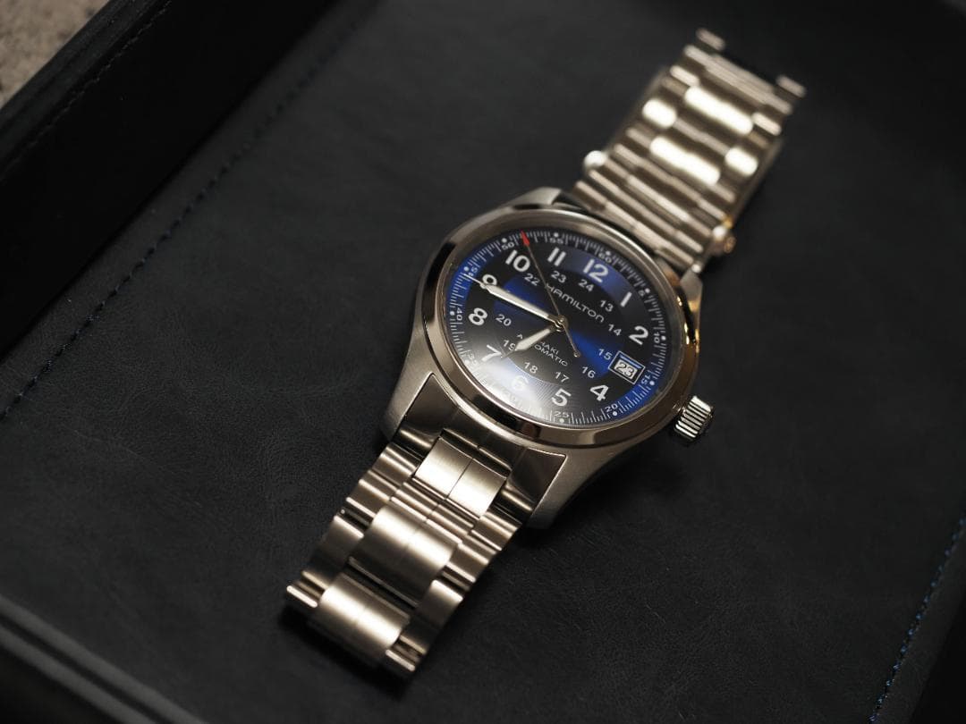 そまみち ハミルトン　カーキ フィールド Auto 38 mm