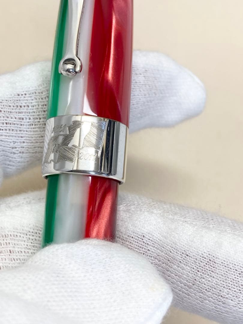 モンテグラッパ　イタリア150周年　ボールペン　シルバー