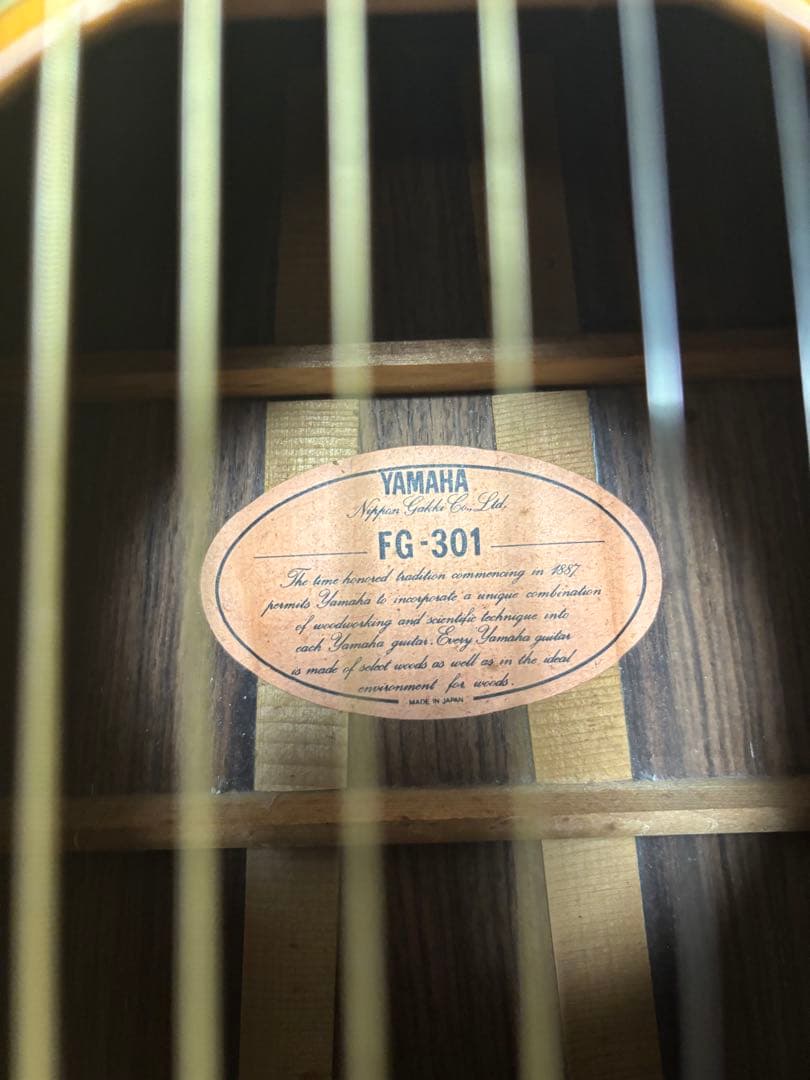 YAMAHA FG-301 オレンジラベル 調整品 ハードケース付き Yamaha FG