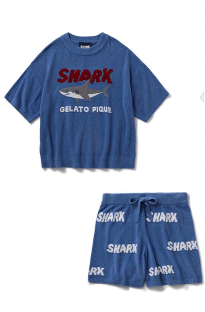 【GELATO PIQUE/ジェラートピケ】新品❗️シャーク サメ セットアップ