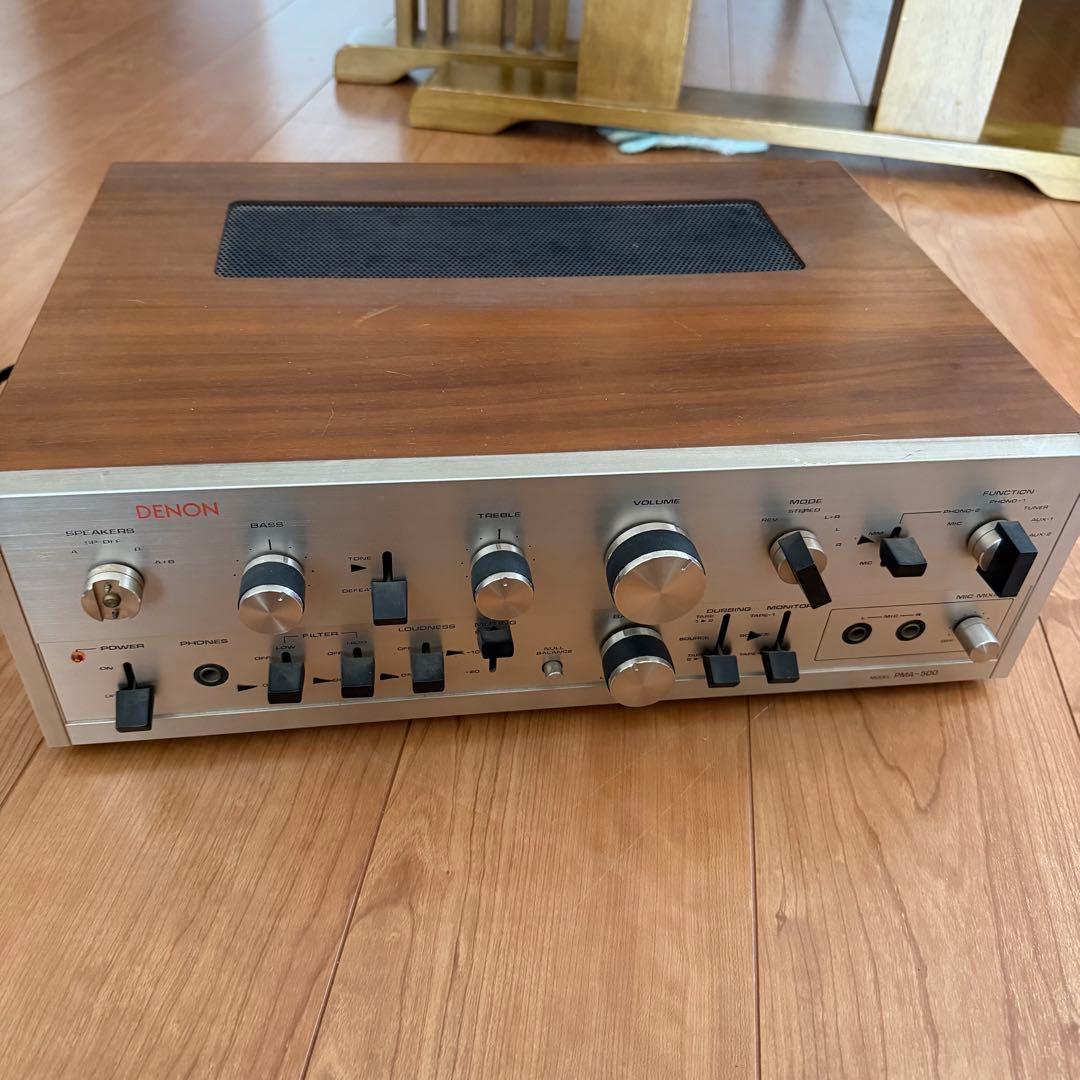 【希少・使える!】DENON PMA-500 動作確認済み VINTAGE DENON PMA-500 AMPLIFIER DENON PMA-500Z W- MANUAL - TESTED