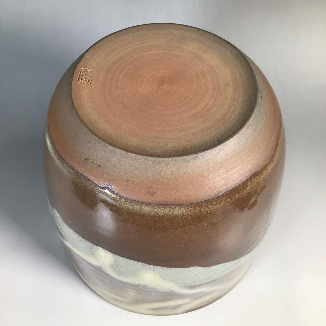 N753水指『高取焼』『十一代静山造』『表千家堀内宗完箱書』共箱茶道具