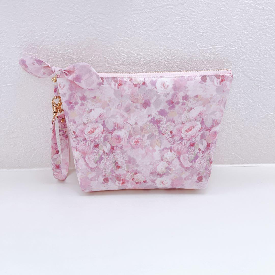 【パックりか❤様お纏め専用ページ】リバティ　シンクオブミー持ち手付きポーチ