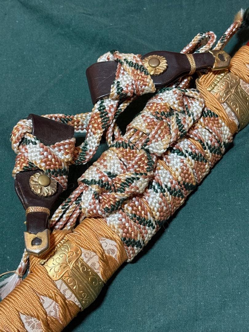 模造刀　糸巻太刀拵　赤鞘　コスプレなどに