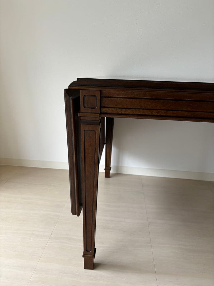 【MARUNI /マルニ木工】地中海ロイヤルダイニングテーブル 伸縮 拡張デスク