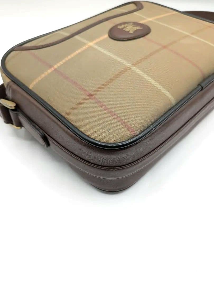 良品✨ バーバリー ショルダーバッグ キャンバス ベージュ 0LF