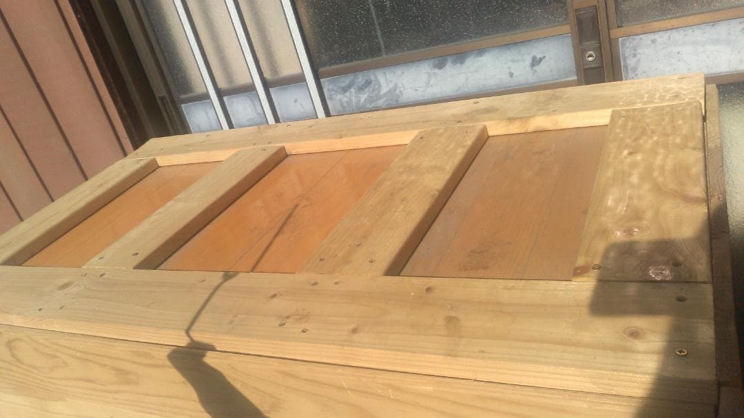 犬小屋手作りヒノキ使用愛犬が一度も入りません上部フタ取り外し可埼玉引取