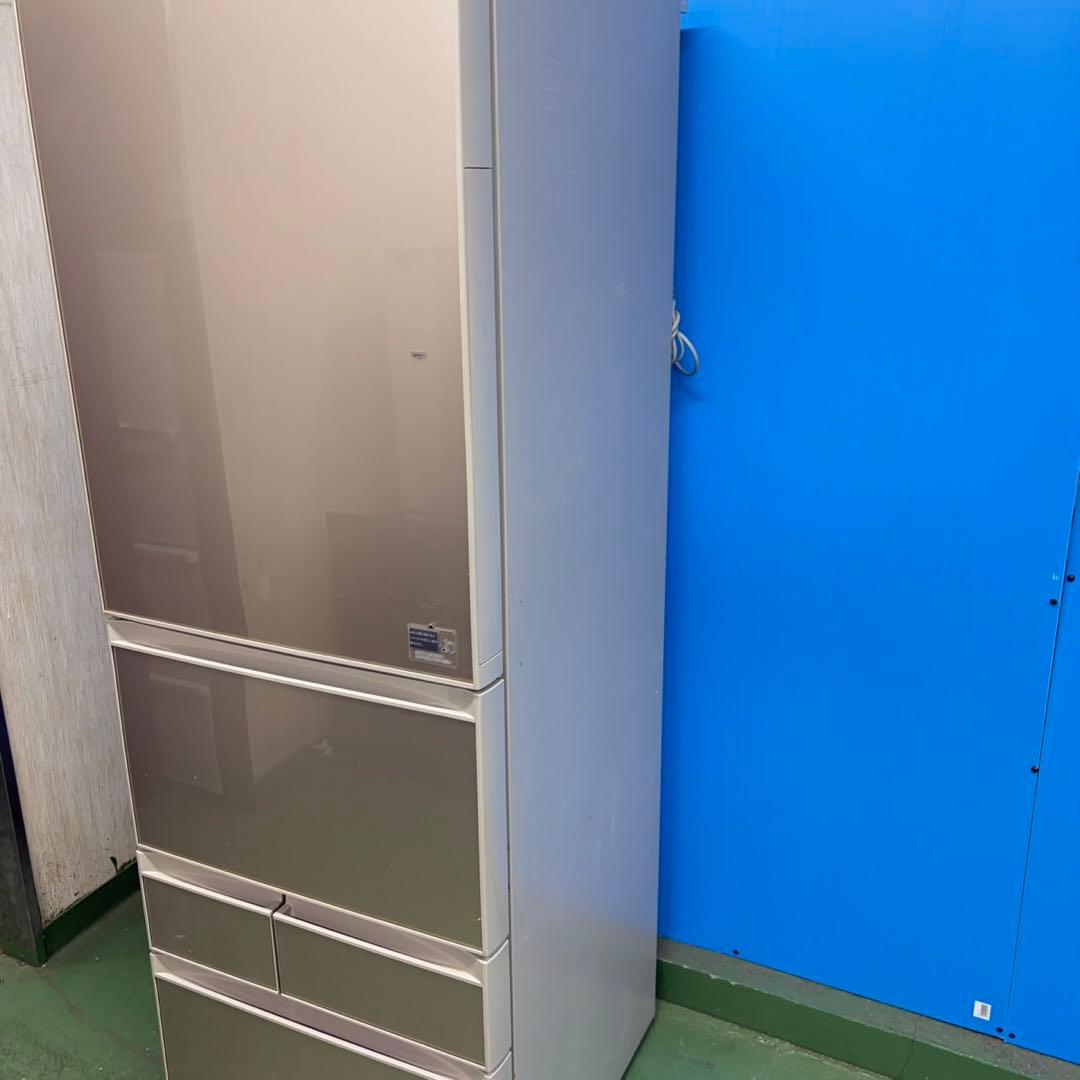 717 ガラストップ 大型冷蔵庫 400L強 極美品 自動製氷機付 5ドア 人気