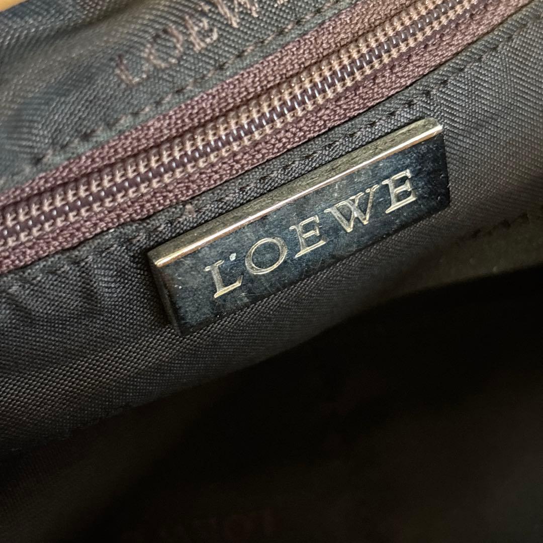 ダウニーロエベ ハンドバッグ 手提げ アナグラム ロゴ金具 ナッパレザー