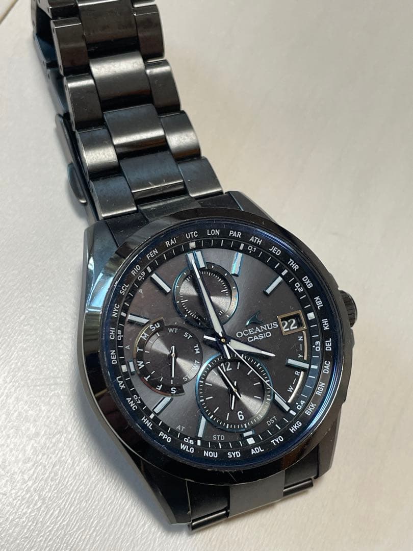 OCEANUS オシアナスソーラー電波　ブラックOCW-T2600B-1AJF