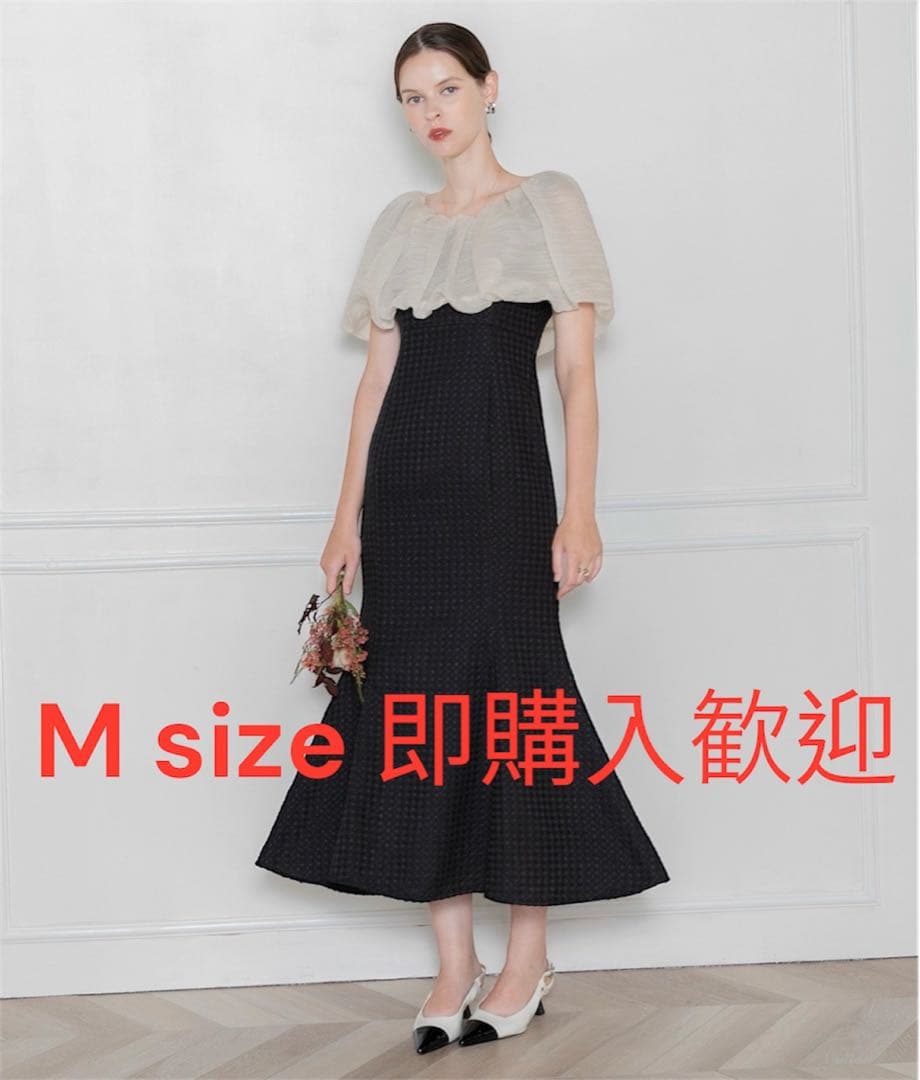 LEJA 2WAYオフショルダーパフスリーブバリエマーメイドドレス - メルカリ