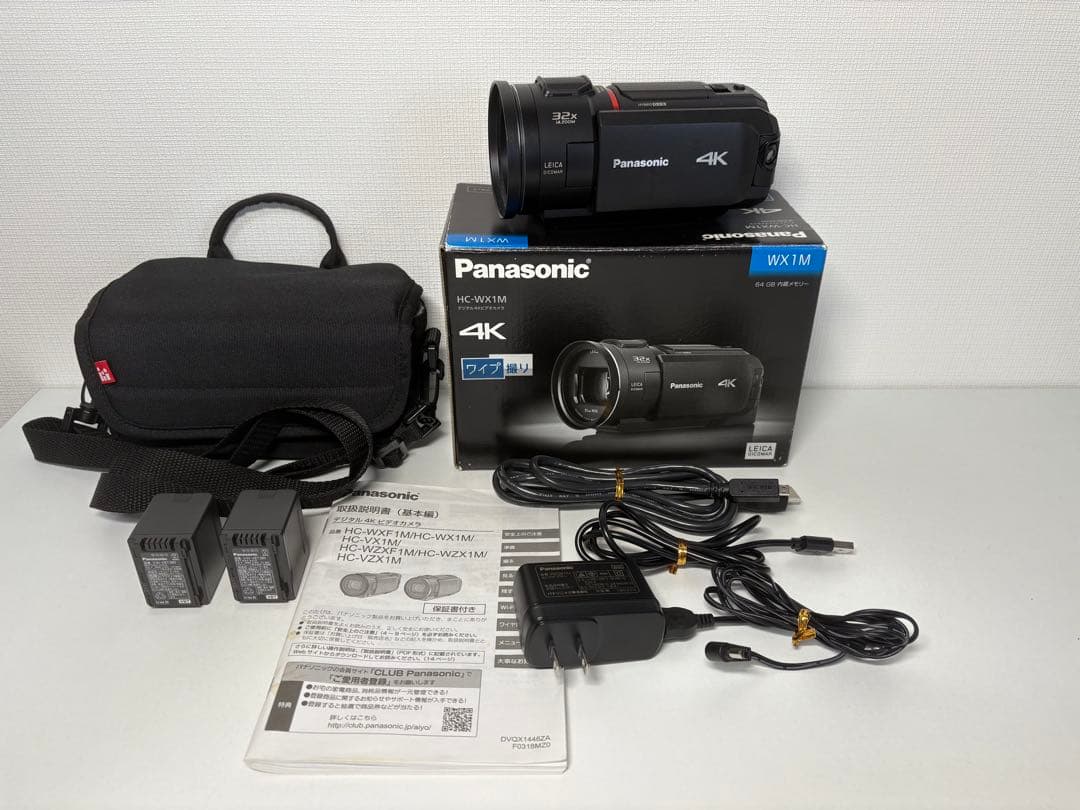 美品⭐︎Panasonic HC-WX1M 4K ビデオカメラ 本体&付属品