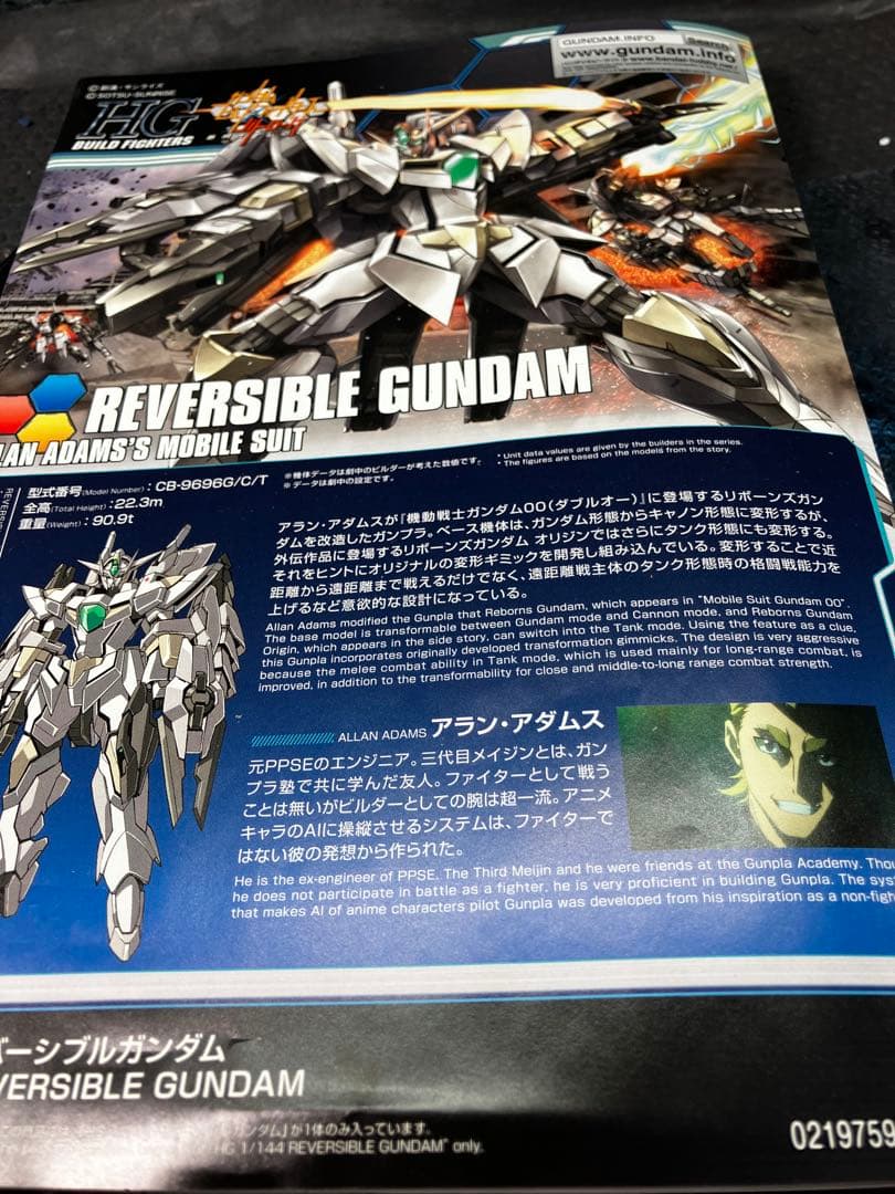 HGリバーシブルガンダム　塗装改造品