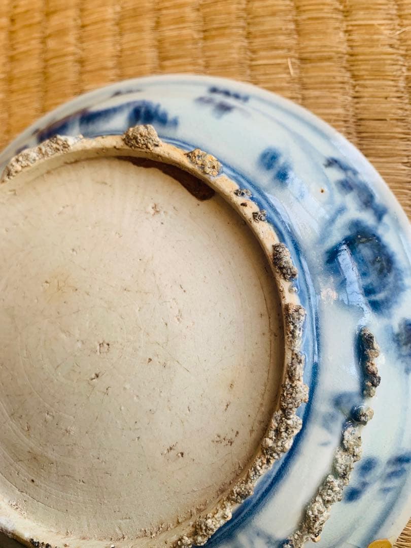 中国明時代早期（宣徳頃）染付お皿