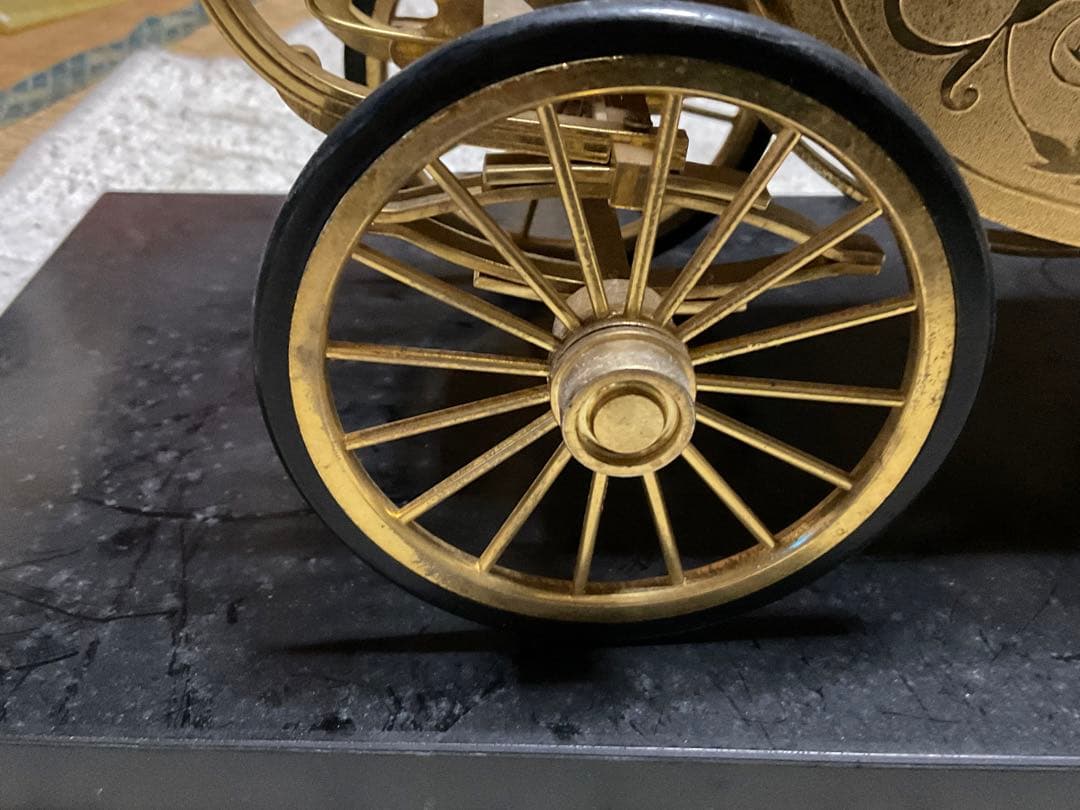 天皇陛下即位記念幌馬車／ダイキャスト製品・24k GP。【現状出品 稼働