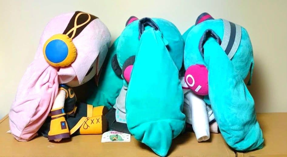 初音ミク メガジャンボ ふわふわ ぬいぐるみ 巡音ルカ ナチュラル
