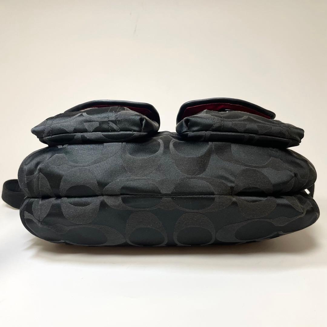 美品✨COACH ショルダーバッグ poppy 2way 大容量 黒 y2k