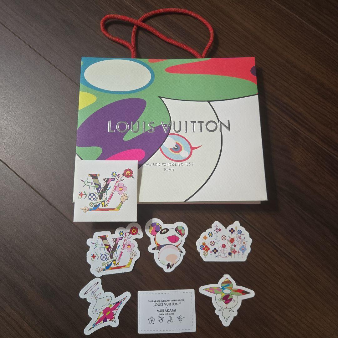 ルイヴィトン×村上隆 ショッパー&ステッカー 紙袋 シール パンダ