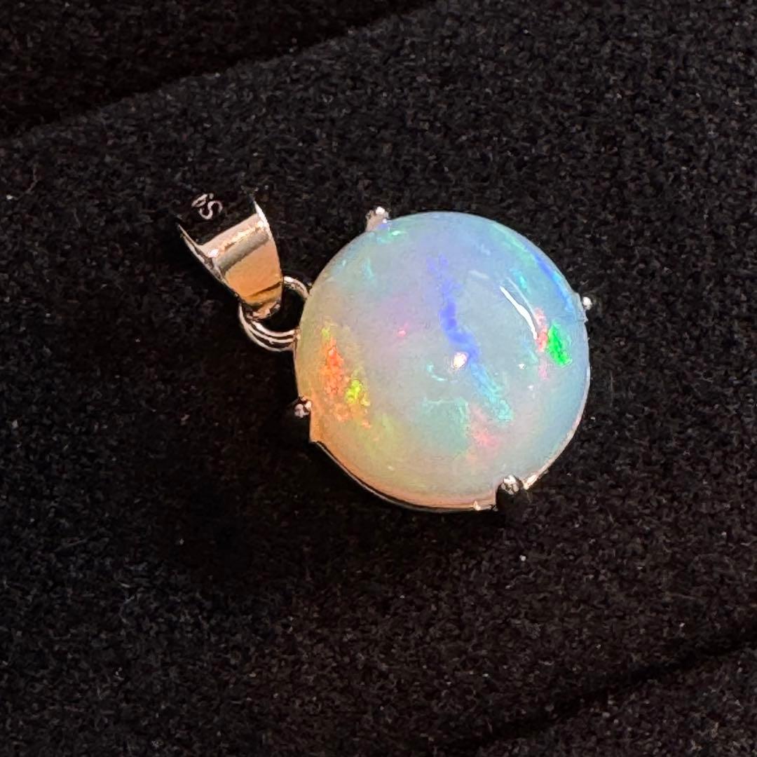 天然石エチオピアオパール リング＆ペンダントトップSilver925 88